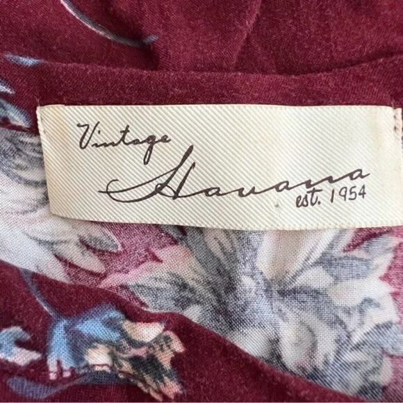 Vintage Havana Red Floral Mini Dress size S - Picture 4 of 6